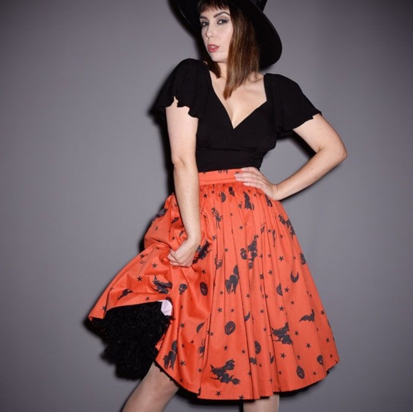 Ben Cooper Vintage Halloween Vixen Swing Skirt - Picture 3 of 5